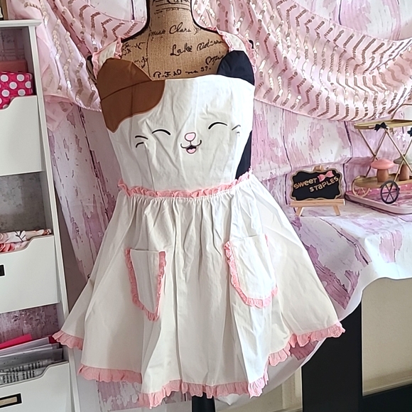 Dolls Kill Dresses Squishmallows Cam The Cat Pinafore Apron Dress